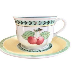 V&B French Garden Fleurence Breakfast Cup+Saucer Set NWOT NEW
